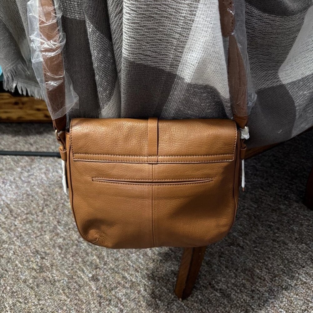 Foley+Corinna Lea Saddle Bag - Honey Brown - FC163071 - NWT & COA - Picture 6 of 11